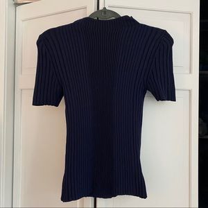 Zara knit short sleeve top